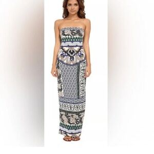 NWT Hale Bob 100% Silk' Maxi Tube Dress